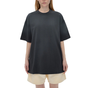 Artist industry Heavyweight Oversized <b>Acid</b> Wash T Shirt Blank Faded Vintage Cotton <b>Drop</b> Shoulder Tee - Product Image 1