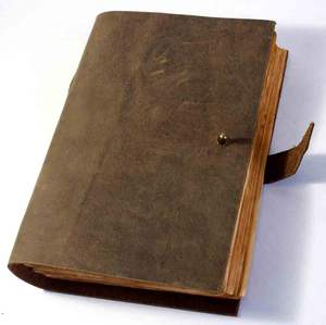 Cuaderno de Cuero Vintage de Doble Cara con Papel de Algodón Reciclado Hecho a Mano, Estilo Antiguo, Venta al Por Mayor - Product Image 3