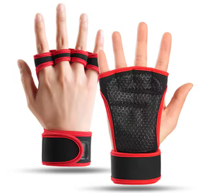 Gants de musculation en néoprène respirant, sans doigts, antidérapants, avec sangle de poignet réglable pour la salle de sport - Product Image 5