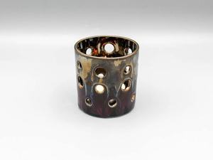 Porte-bougie en agate de haute qualité, en corne de buffle naturelle, fait main, décoration de fête, style animal poli, taille moyenne - Product Image 3