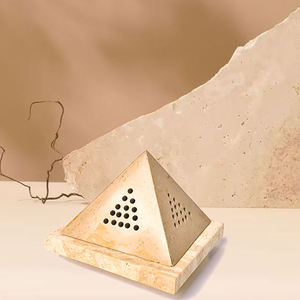 Natural Marble Pyramid <b>Backflow</b> <b>Incense</b> <b>Cone</b> Burner with Stone Base | Handmade Aroma <b>Incense</b> Holder for Home Meditation Yoga Dec - Product Image 5