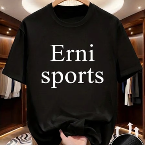 เสื้อยืดกีฬาเจอร์ซีย์แห้งเร็ว ระบายอากาศได้ดี น้ำหนัก 220 กรัม แขนสั้น เหมาะสำหรับออกกำลังกาย ฟิตเนส วิ่ง เทรนนิ่ง พิมพ์ลายตัวอักษร แบบยูนิเซ็กซ์ - Product Image 1