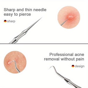 Pimple <b>Extractor</b> Needle Pimple Popper Tools Acne Needle for Professional Facial Skin Care Acne Treatment Pore - Product Image 5