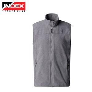 High Quality <b>Men</b> Puller Fleece <b>Vest</b> Zipper Front Sleeveless Winter Jacket <b>Gym</b> Outdoor Sports Wear <b>Vest</b> - Product Image 3