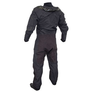Men's Orange <b>Waterproof</b> <b>Work</b> Coverall with Black Pants and Cuffs for Outdoor Use - Product Image 5