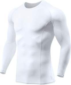 Haut de compression à manches longues pour homme, protection UV, séchage rapide, idéal pour la gym, le surf, la natation et comme sous-vêtement de sport - Product Image 1