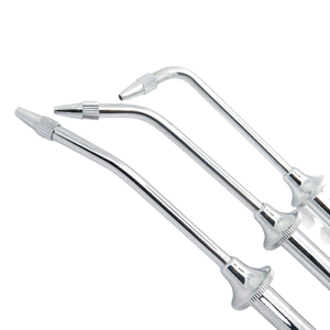 Pistolet à amalgame dentaire manuel réutilisable en acier inoxydable, instrument de remplissage incurvé, poignée moletée argentée, Classe I - Product Image 4