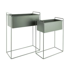 Macetero Moderno y Clásico de Uso Múltiple, Resistente y con Recubrimiento de Polvo de Hierro, para Interiores y Exteriores, con Soporte - Product Image 5