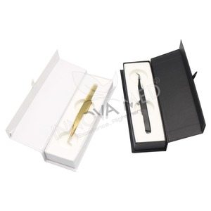 Stainless Steel Pointed Tip Eyelash Extension Tweezers with Custom Color Packaging Box for Inspection Use and Custom Logo - Product Image 5