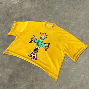 Camisetas de Alta Calidad para Hombre, Talla Grande, Hombros Caídos, 100% Algodón, Transpirables, Impresión Personalizada - Product Image 5