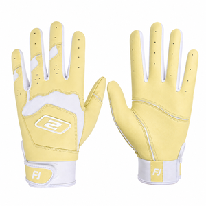 Gants de frappeur de baseball en cuir durables, à doigts complets, respirants, légers, écologiques, confortables, ambidextres, personnalisables, taille XL - Product Image 1
