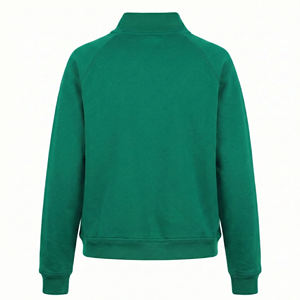 Chaqueta de uniforme médico con cremallera de un cuarto, forro polar, puños acanalados, personalizable con logo, venta al por mayor, sin estampado, para uso exterior - Product Image 3