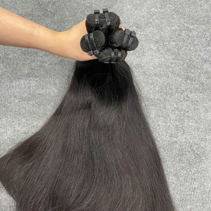 ผมเวียดนามแท้แบบตรงธรรมชาติ  แบบ Double Drawn  ขายดีอันดับต้นๆ  แบบเป็นมัด  ต่อผมแบบ Weft  หนังกำพร้าผมครบ  ราคาขายส่ง - Product Image 4