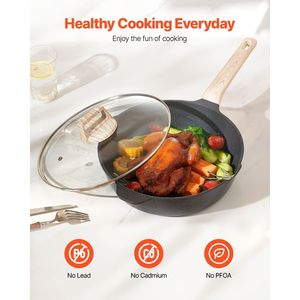 Set di Pentole e Padelle Antiaderenti in Granito da 17 Pezzi per Cucina e Camper, Ideale per Friggere e Preparare Salse - Product Image 3