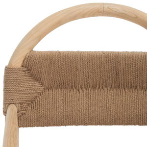 Silla de Comedor de Madera Minimalista de Lujo al por Mayor, Respaldo de Cuerda Tejida Arqueada, Muebles para el Hogar, Interiores Contemporáneos, NAM HAI Binh - Product Image 4