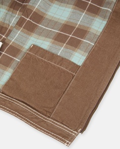 Veste de travail personnalisée en toile épaisse doublée avec fermeture éclair pour homme, veste d'hiver de style décontracté, veste de charpentier - Product Image 3
