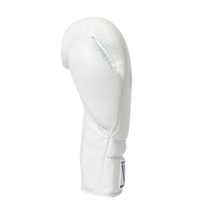 Winning BOXING Gloves 14oz 16oz White Customizable Kick Boxing Training Glove Lace-up Hook & Loop strap Genuine Leather - Product Image 2