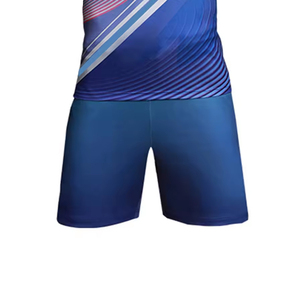 Ensemble de maillots de football personnalisés pour hommes, manches courtes, ajustés, respirants, anti-transpiration, séchage rapide, design dégradé - Product Image 3