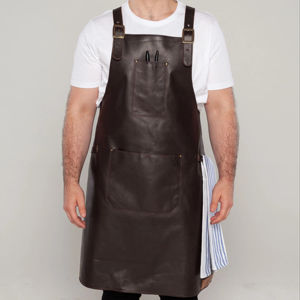 Tablier de Chef en Cuir Fait Main de Qualité Supérieure – Vêtement de Cuisine Professionnel Robuste pour le Travail en Cuisine - Product Image 6