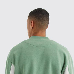 เสื้อสเวตเชิ้ตแฟชั่นผู้ชายแขนยาวทรงหลวม สไตล์สปอร์ตแคชชวล ผ้าฟลีซลายวาฟเฟิล สีสันตัดกัน ขนาดใหญ่พิเศษ สำหรับฤดูหนาว ขายส่ง - Product Image 4