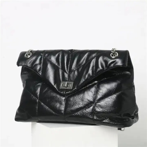 Nuevo bolso de cuero para mujer, bolso de cadena de cuero, gran capacidad, bolso de hombro cruzado de moda para mujer - Product Image 2