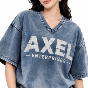เสื้อยืดผู้หญิง แขนสั้น คอกลม ทรงหลวม สวมใส่สบาย ดีไซน์พรีเมียม ทรงพอดีตัว เนื้อผ้านุ่ม ผลิตตามสั่ง - Product Image 4