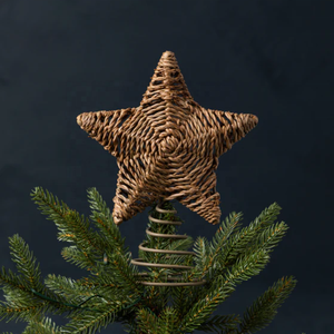 Adorno de árbol de estrella de hierba marina natural tejido a mano estilo costero adornos navideños decoración al por mayor en Vietnam - Product Image 3
