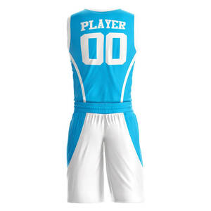 Tenue de basketball en polyester de haute qualité, ensemble de maillots de basketball respirants personnalisés pour les sports de plein air - Product Image 6