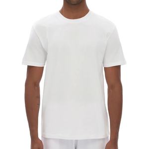 Camiseta de algodón 100% pesado para hombre, con hombros caídos, estampado personalizado, sin costuras, esencial, lisa, para universidad y gimnasio - Product Image 1