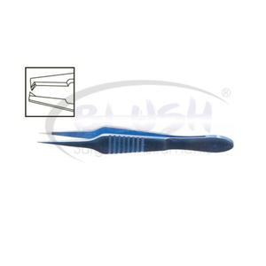 Pinces à suture sclérale Paufique 0,3 mm en titane, instrument chirurgical ophtalmique réutilisable, certifié CE ISO par Blush Surgical - Product Image 1