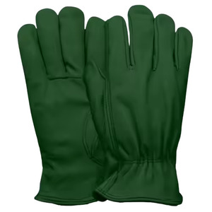 Best Performance Heavy Duty Cowhide Grain Leather General Purpose <b>Driver</b> <b>Gloves</b> Elastic Cuff Tear-Resistant Industrial Safety - Product Image 2