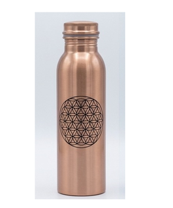 Botellas de cobre con acabado verde, diseño de botella de metal de cobre, a precio de mayoreo. - Product Image 3