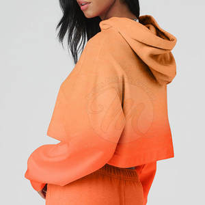 Crop tops à capuche personnalisés, prix bas, nouvelle collection, style unique. - Product Image 2