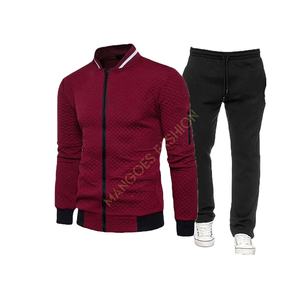 Survêtement d'hiver personnalisé 100 % coton molletonné pour homme, tenue de jogging de qualité supérieure, vêtement de sport tendance avec fermeture éclair - Product Image 4