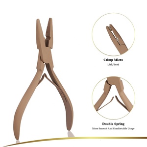 Best Quality Half Gold Hair Extension <b>Pliers</b> <b>Set</b> Hot Selling Hair Extension Tools Kits - Product Image 3