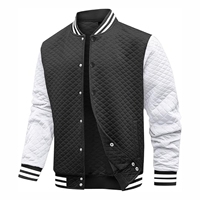 Nouvelle arrivée, veste varsity en laine à capuche pour homme, broderie personnalisée, patchwork rouge &amp;   Vêtements streetwear avec garniture en fourrure de renard blanc