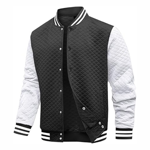 New Arrival Hooded Wool Letterman Varsity <b>Jacket</b> <b>Men</b> Custom Embroidery Patchwork Red &amp; White Fox Fur Trim Streetwear - Product Image 3