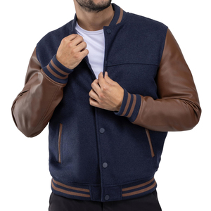 Chaqueta de Invierno Personalizada con Logotipo Frontal Transpirable para Hombre, de Alta Calidad, Corte Regular, Estilo Universitario de Béisbol - Product Image 3