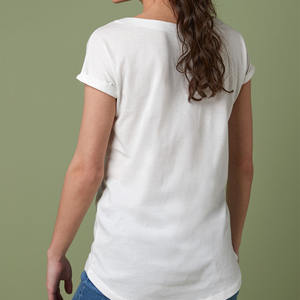 เสื้อยืดแฟชั่นผู้หญิงทรงปกติ สไตล์ลำลองทันสมัย เสื้อยืดผู้หญิงทรงปกติ สไตล์สตรีทเทรนดี้ เสื้อยืดผู้หญิงทรงปกติความยาวปกติ - Product Image 3