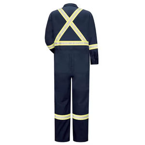 Overol de Seguridad con Luces LED de Alta Visibilidad ANSI/EN ISO Clase 3, Precio de Fábrica OEM, Antibacteriano, Impermeable, Transpirable, de Poliéster, Unisex - Product Image 4