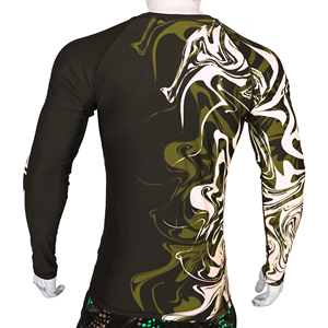 T-shirt de combat personnalisé pour homme à manches courtes, sublimation BJJ MMA, séchage rapide, respirant, compression, sous-vêtement de sport - Product Image 2
