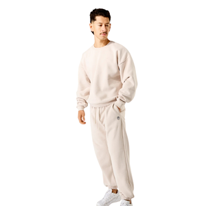 Pantalon de jogging unisexe en molleton de blé, mélange de coton doux, coupe décontractée, personnalisable avec logo OEM, approvisionnement en gros - Product Image 4