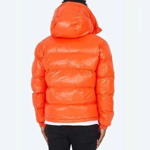<b>Top</b> Selling Custom Orange Mens Outdoor Puffer Jacket Wholesale Fashion Puffer Jacket <b>Bubble</b> Mens Down Shiny Puffer Jacket - Product Image 4