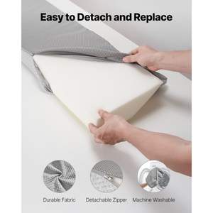 76 "x 10" x 6 "cuscino con zeppa da letto per la lettura della testiera e il riposo del letto riempitivo che riempie 0-7" - Product Image 6