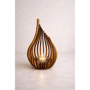 Fabulous Wooden <b>Tealight</b> <b>Holder</b> Fancy Shape Home Decoration Durable Material - Product Image 1