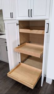 High Quality Slide Out Pantry Shelf Wood Pull Out Drawers for Kitchen Cabinets Wooden Cabinet Organizer Tray Box - Product Image 5