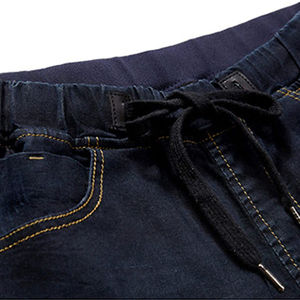 Shorts de Mezclilla Desgastados para Hombre, Corte Recto, Cintura Media, Casuales, de Verano, de Algodón - Product Image 5