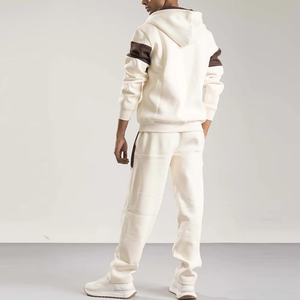 Conjunto Deportivo de Algodón para Hombre, Dos Piezas, Sudadera con Capucha y Pantalones Jogger, Ropa Deportiva Informal de Calle, para Gimnasio, Moda Casual, Buena Calidad - Product Image 3