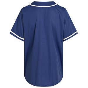 Maillot de baseball bleu marine pour homme Denmin Apparels, tissu respirant à œillets factices, uniforme décontracté à boutons pour les ligues sportives - Product Image 2
