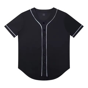 เสื้อเบสบอลแบบสวมใส่สบายสไตล์ฮิปฮอป  สำหรับสกรีนโลโก้  แบบกระดุมหน้า  สำหรับผู้ชายและผู้หญิง  รับทำตามสั่ง - Product Image 1